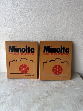 Minolta System Handbook Binder Photo Book Volume I and Volume II Cooper 1976